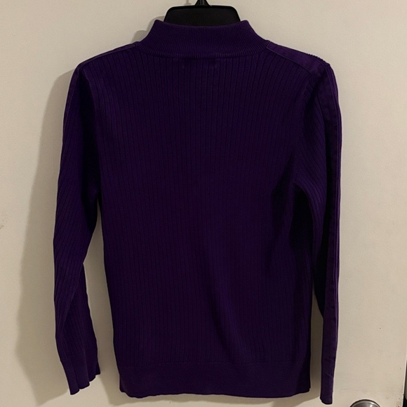 Ralph Lauren Deep Purple Knit Sweater - Picture 3 of 7